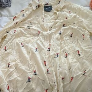 Size 6 long-sleeved Anthropologie blouse